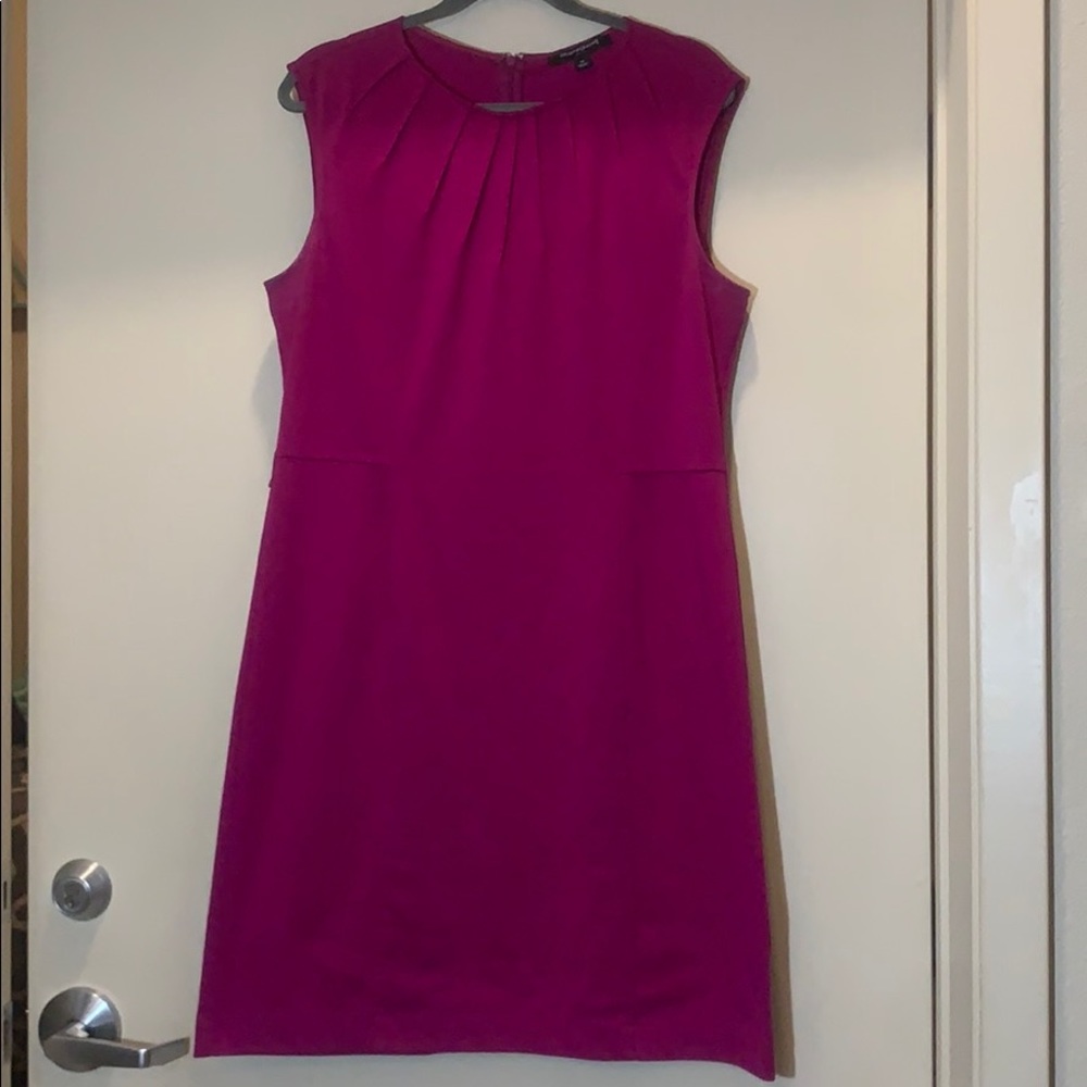 Pleated Fuchsia Sharagano Dress